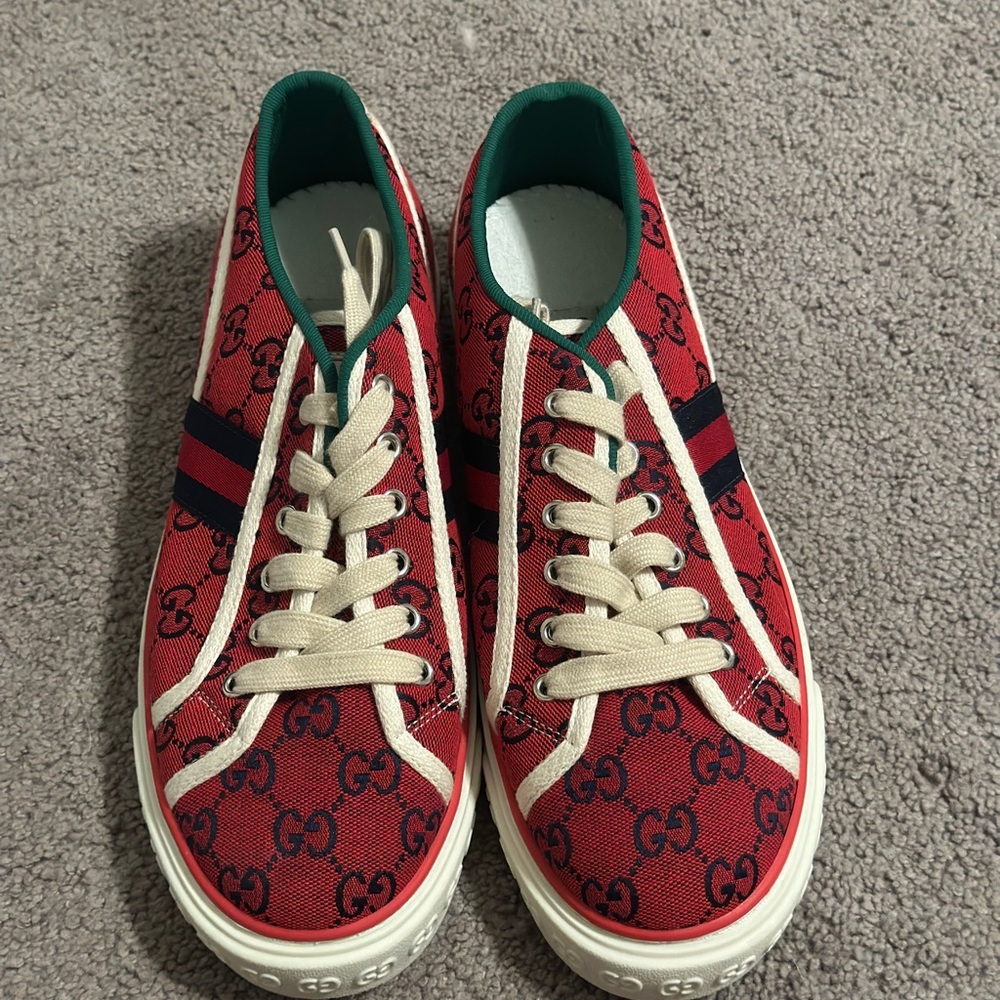 Gucci Red and Green Sneakers